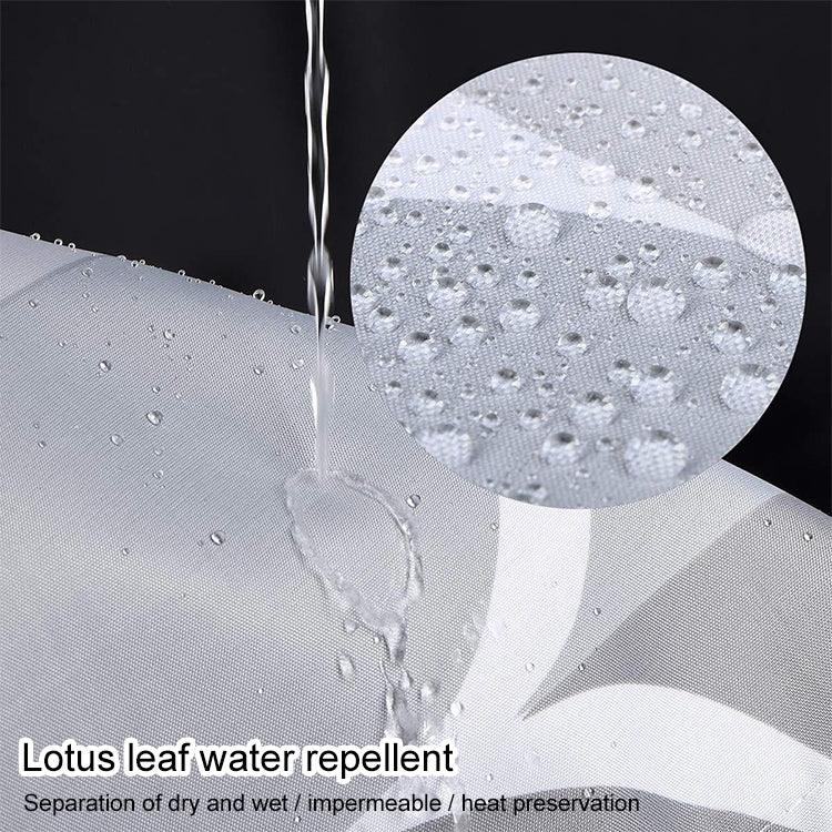 Rideau de Douche Imperméable pour Salle de Bain Motif Géométrique Gris Clair, 80x200cm, 100x200cm, 120x180cm, 200x180cm