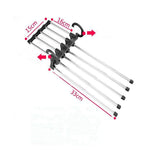 Porte-pantalon magique télescopique pliable multifonctionnel 5 en 1, Porte-vêtements télescopique 5 en 1