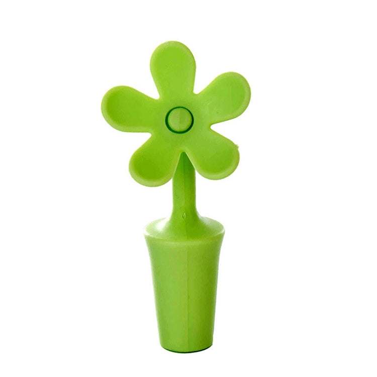 5 bouchons de vin en silicone motif fleur, bouchons de bière, 5 pièces motif fleur (vert), 5 pièces motif fleur (violet), 5 pièces motif fleur (rouge), 5 pièces motif fleur (bleu)