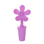 5 bouchons de vin en silicone motif fleur, bouchons de bière, 5 pièces motif fleur (vert), 5 pièces motif fleur (violet), 5 pièces motif fleur (rouge), 5 pièces motif fleur (bleu)