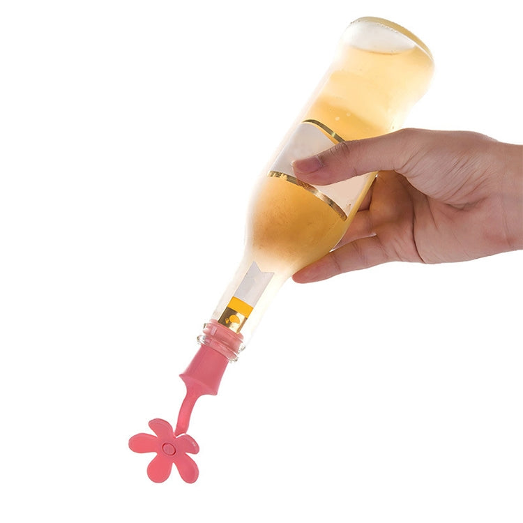 5 bouchons de vin en silicone motif fleur, bouchons de bière, 5 pièces motif fleur (vert), 5 pièces motif fleur (violet), 5 pièces motif fleur (rouge), 5 pièces motif fleur (bleu)