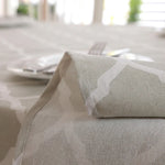 Nappe en Coton avec Motif Géométrique losange Gris, 60x60cm, 70x70cm, 90x90cm, 100x140cm, 120x120cm, 140x140cm, 90x150cm, 140x160cm, 120x160cm, 140x180cm, 130x180cm, 140x200cm, 140x220cm, 140x250cm