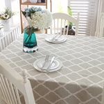 Nappe en Coton avec Motif Géométrique losange Gris, 60x60cm, 70x70cm, 90x90cm, 100x140cm, 120x120cm, 140x140cm, 90x150cm, 140x160cm, 120x160cm, 140x180cm, 130x180cm, 140x200cm, 140x220cm, 140x250cm