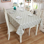 Nappe en Coton avec Motif Géométrique losange Gris, 60x60cm, 70x70cm, 90x90cm, 100x140cm, 120x120cm, 140x140cm, 90x150cm, 140x160cm, 120x160cm, 140x180cm, 130x180cm, 140x200cm, 140x220cm, 140x250cm