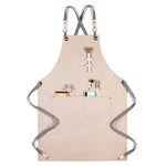 Tablier épais en toile pour barbecue, barman et antifouling