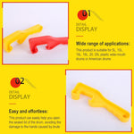 10 PCS Ouvre-seau étanche en ABS Outil clé pour ouvrir couvercle de seau de peinture épaissi, Livraison couleur aléatoire