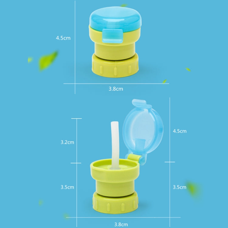 Bouchon de remplacement de paille anti-débordement et anti-écrasement pour bouteilles portables pour enfants, vert, rouge, bleu