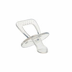 Produits pour bébés Tétine ronde transparente en silicone intégral, forme pouce, tête ronde