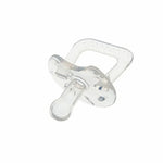 Produits pour bébés Tétine ronde transparente en silicone intégral, forme pouce, tête ronde