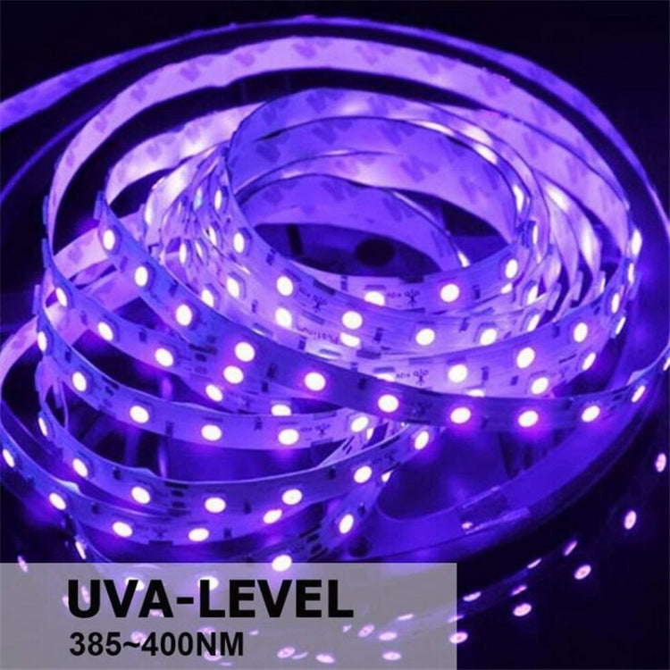 Bande lumineuse LED 2835 SMD UV violet, lampe décorative, étanche 5m, étanche 10m, carte nue 5m, carte nue 10m