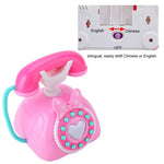 Jeu de simulation pour enfant, téléphone rétro, musique lumineuse, dessin animé, puzzle musical, jouet éducatif précoce