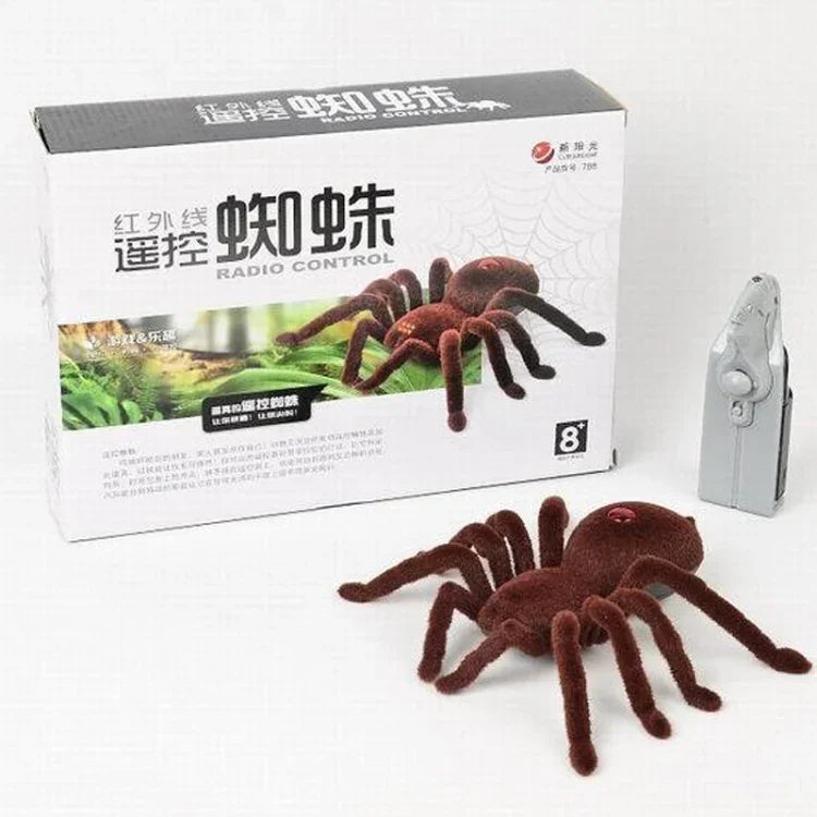 Modèle d'araignée de simulation avec télécommande infrarouge, jouet électrique pour animaux, modèle d'araignée de simulation