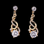 Parures de bijoux en cristal de zircon pour mariage, à la mode pour femme