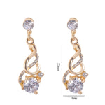 Parures de bijoux en cristal de zircon pour mariage, à la mode pour femme
