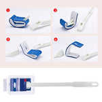 Brosse de toilettes jetable à poils souples sans zone morte, blanche, noire, bleue, verte