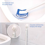 Brosse de toilettes jetable à poils souples sans zone morte, blanche, noire, bleue, verte