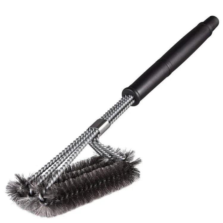 Brosse métallique de nettoyage pour grand barbecue, longueur : 44 cm