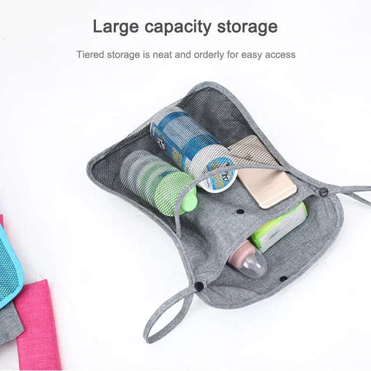 Sac de rangement en filet universel pour poussette de bébé