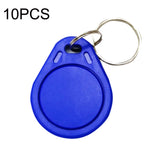 10 cartes de contrôle d'accès IC compatibles M1 Fudan RFID 13,56 MHz porte-clés, gris, violet, rouge, jaune, bleu, vert, noir, orange