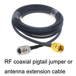 Câble adaptateur coaxial SMA mâle vers N femelle RG58, SMA mâle vers N femelle 0,5m, 1m, 1,5m, 3m, 5m, 10m