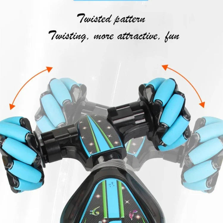 Voiture télécommandée à détection de gestes, voiture à torsion, lumières, musique, déformation, drift, traversée, danse, voiture de cascade tout-terrain