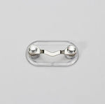 Porte-lunettes magnétique Broche magnétique Plaque de numéro Clip pour casque et lunettes, Noir, Argent, Diamant blanc, Diamant coloré
