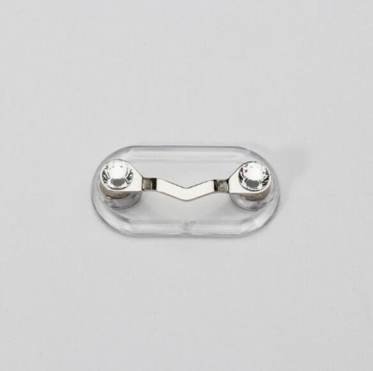 Porte-lunettes magnétique Broche magnétique Plaque de numéro Clip pour casque et lunettes, Noir, Argent, Diamant blanc, Diamant coloré