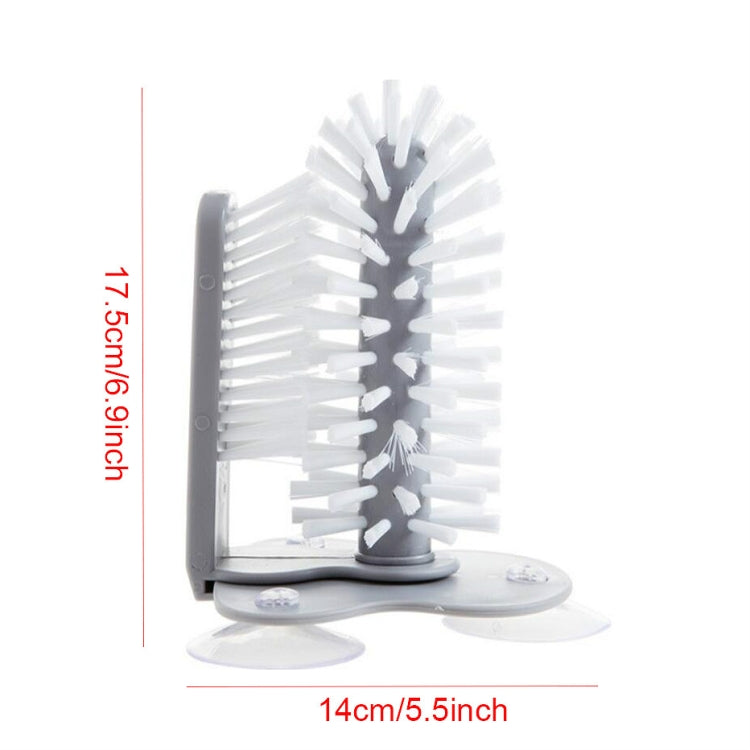 Brosse de nettoyage de tasses à ventouse pour la cuisine, brosse de nettoyage de tasses à ventouse murale