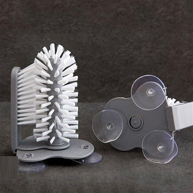 Brosse de nettoyage de tasses à ventouse pour la cuisine, brosse de nettoyage de tasses à ventouse murale