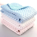 Couverture Bébé en Polaire Tricotée Double Couche pour Printemps et Automne