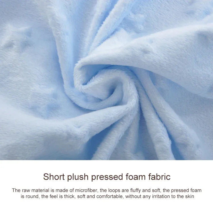 Couverture Bébé en Polaire Tricotée Double Couche pour Printemps et Automne
