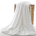 Couverture Bébé en Polaire Tricotée Double Couche pour Printemps et Automne