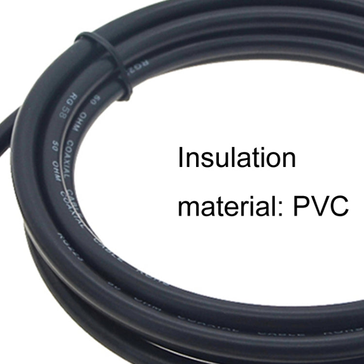 Câble adaptateur coaxial RG58 BNC femelle vers BNC mâle, BNC femelle vers BNC mâle 0,5m, BNC femelle vers BNC mâle 1m, BNC femelle vers BNC mâle 1,5m, BNC femelle vers BNC mâle 3m, BNC femelle vers BNC mâle 5m, BNC femelle vers BNC mâle 10m