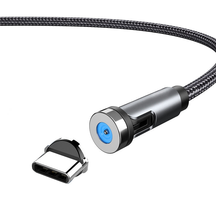 Bouchon anti-poussière rotatif magnétique CC56, longueur du câble : 2m, tête Android 2m, Micro USB 2m, tête Type-C 2m, tête 8 broches 2m, câble 2m+trois têtes, 2m + 8 broches + Type-C/USB-C + Micro USB, câble 2m