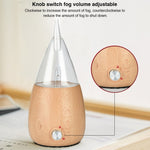 Diffuseur d'huile essentielle sans eau Spray Bois Verre Aromathérapie Humidificateur d'air, Prise AU, Prise UK, Prise EU