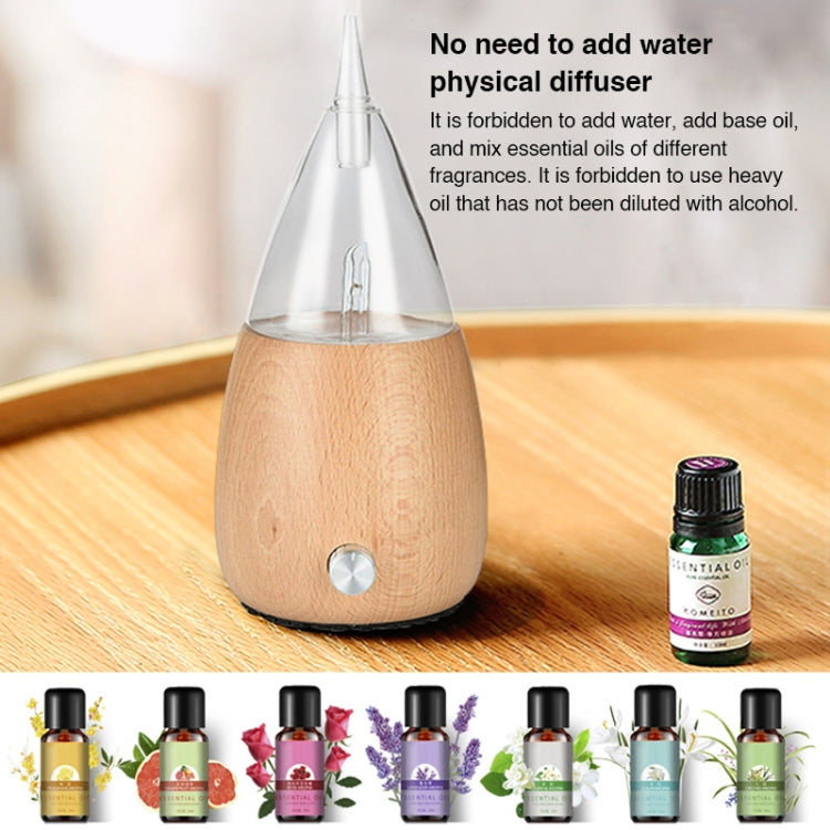 Diffuseur d'huile essentielle sans eau Spray Bois Verre Aromathérapie Humidificateur d'air, Prise AU, Prise UK, Prise EU