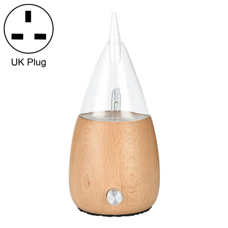 Diffuseur d'huile essentielle sans eau Spray Bois Verre Aromathérapie Humidificateur d'air, Prise AU, Prise UK, Prise EU