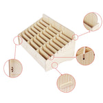 2 organiseurs de téléphone portable en bois pour conférence et salle de classe, boîte de rangement de bureau, chêne blanc, 24 compartiments