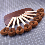 10 brosses de nettoyage de cuisine antiadhésives en fibre de coco à long manche, brosse en fibre de coco