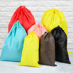 Sac de rangement de voyage portable 4 en 1 en nylon imperméable avec cordon de serrage pour vêtements, 20 cm x 30 cm, 27 cm x 34 cm, 34 cm x 39 cm, 46 cm x 57 cm