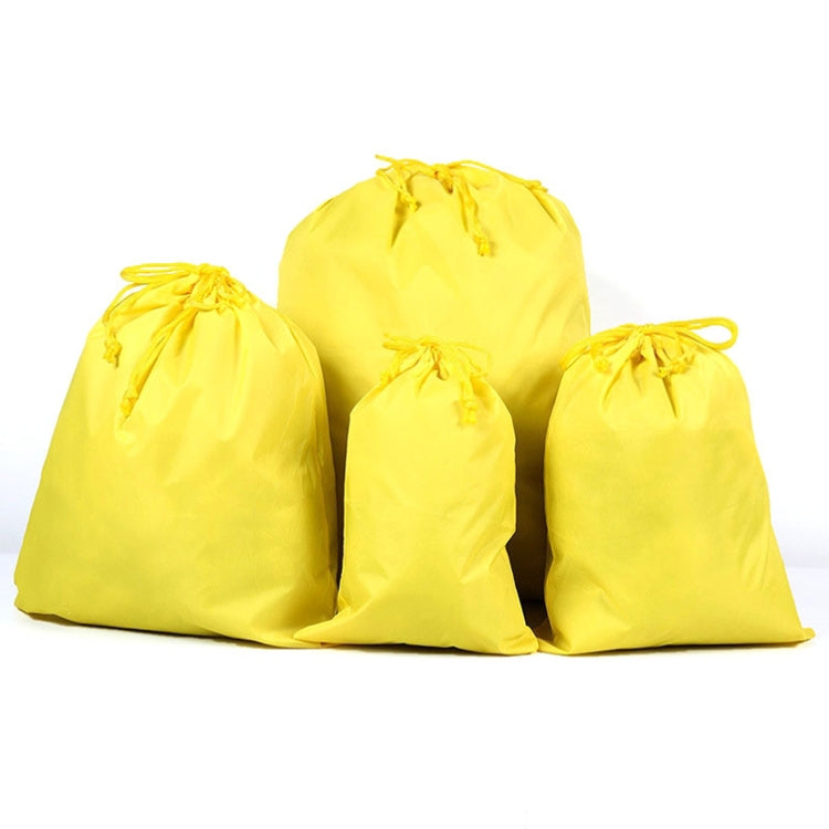 Sac de rangement de voyage portable 4 en 1 en nylon imperméable avec cordon de serrage pour vêtements, 20 cm x 30 cm, 27 cm x 34 cm, 34 cm x 39 cm, 46 cm x 57 cm