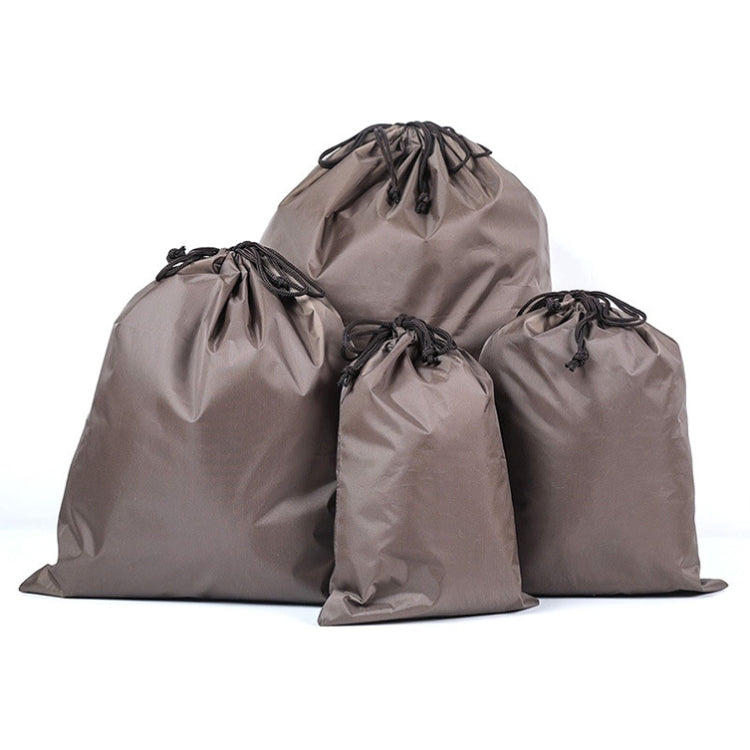 Sac de rangement de voyage portable 4 en 1 en nylon imperméable avec cordon de serrage pour vêtements, 20 cm x 30 cm, 27 cm x 34 cm, 34 cm x 39 cm, 46 cm x 57 cm