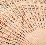 Éventail Pliant en Bois Parfumé de Style Ancien, Éventail de Danse, Éventail Artisanat Solide, Taille : 8 pouces, 8 pouces