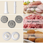 Hachoir à viande électrique multifonctionnel en acier inoxydable MGB -120A 250W pour usage domestique, avec fonction de torsion de saucisse, MGB -120A Noir