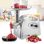 Hachoir à viande électrique multifonctionnel en acier inoxydable MGB -120A 250W pour usage domestique, avec fonction de torsion de saucisse, MGB -120A Noir