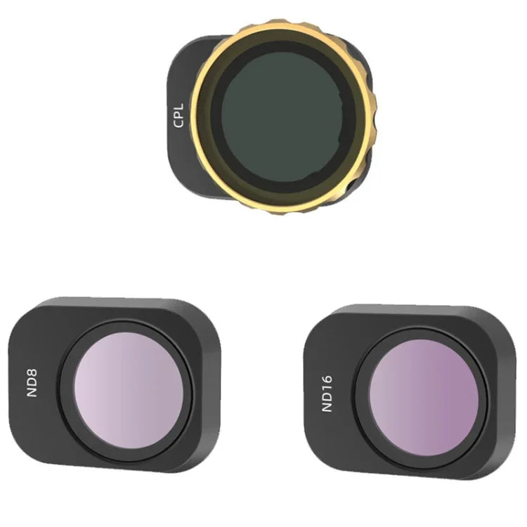 Filtres JSR pour appareil photo Mini 3 Pro : 3 en 1 CPL + ND8 + ND16, 4 en 1 Étoile + CPL + ND8 + ND16, 4 en 1 ND8 + ND16 + ND32 + ND64, 4 en 1 ND8-PL + ND16-PL + ND32-PL + ND64-PL, 6 en 1 UV + CPL + ND8 + ND16 + ND32 + ND64