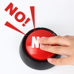 3 Pcs Jeu de quiz de connaissances pour fête, boîte sonore électronique à presser, jouet de réponse, rouge avec lumière BULLSHIT, rire et pleurer