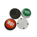 3 Pcs Jeu de quiz de connaissances pour fête, boîte sonore électronique à presser, jouet de réponse, rouge avec lumière BULLSHIT, rire et pleurer
