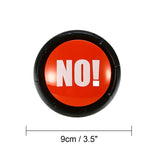 3 Pcs Jeu de quiz de connaissances pour fête, boîte sonore électronique à presser, jouet de réponse, rouge avec lumière BULLSHIT, rire et pleurer