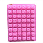 Moule en silicone pour chocolat, savon ou glaçons en forme d'étoiles et de lettres de l'alphabet anglais, Moule en forme d'étoiles et de lettres de l'alphabet anglais